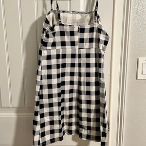 Forever 21 NWT Buffalo plaid black and white mini dress
